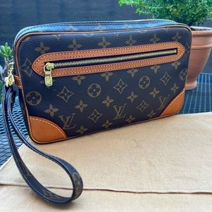 LOUIS VUITTON Monogram Pochette Marly Dragonne